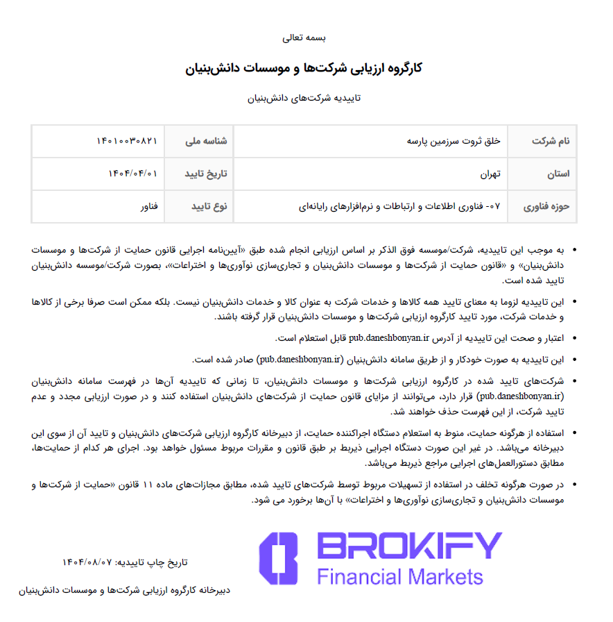 والکس - انجمن شرکت های دانش بنیان