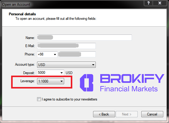 لوریج در فارکس - باز کردن حساب با اهرم
