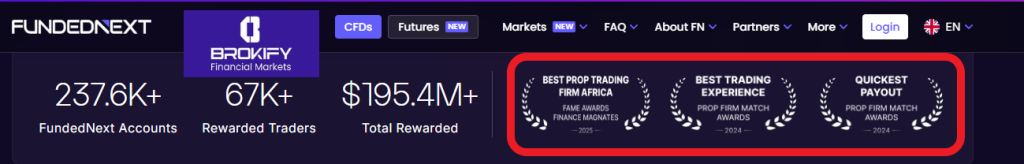 آموزش و بررسی پراپ فانددنکست (FundedNext) | مقایسه چالش ها و مراحل آن - 4 فانددنکست - جوایز