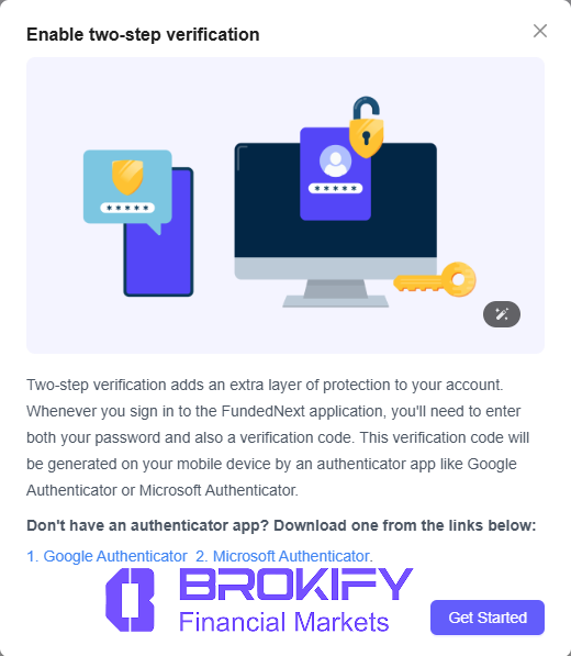 فانددنکست - فعال کردن کد دو عاملی (google authenticator) 3