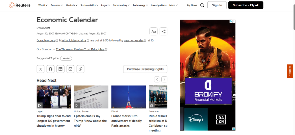 راهنما و انتخاب بهترین سایت اخبار فارکس | معرفی منابع حرفه ای برای تریدرها - 8 بهترین سایت اخبار فارکس - رویترز