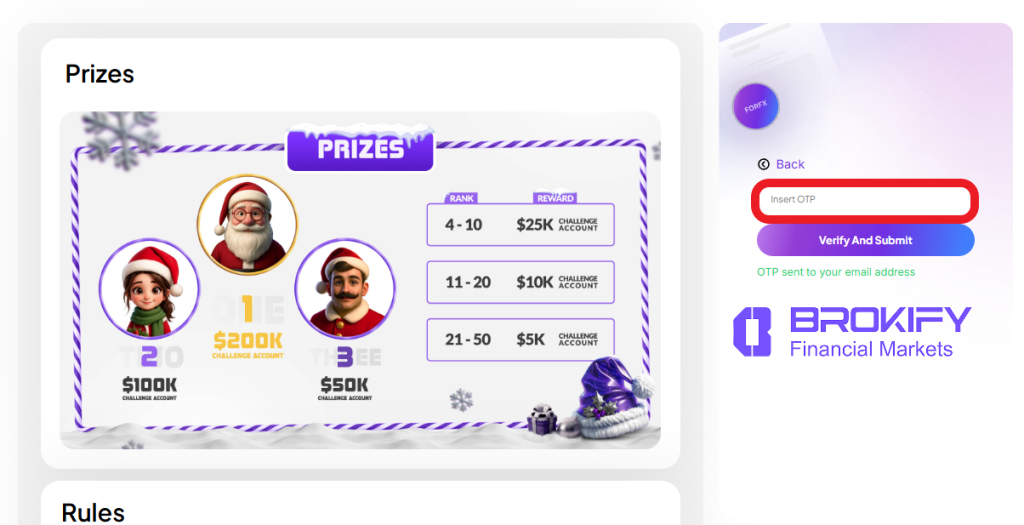 پراپ فور اف ایکس (forfx) - نحوه ثبت نام - 3