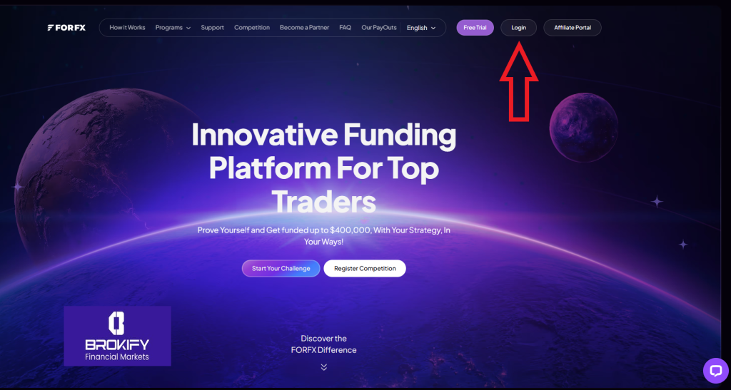 پراپ فور اف ایکس (forfx) - نحوه ثبت نام - 4