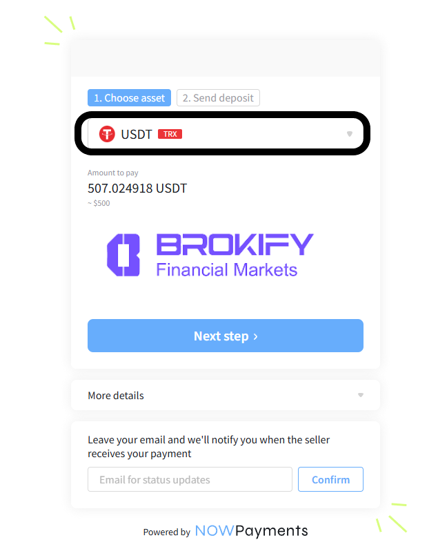 پراپ فرم پراپی - شارژ کیف پول 5