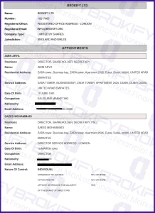 بروکی فای - اطلاعات ثبت شرکت 1