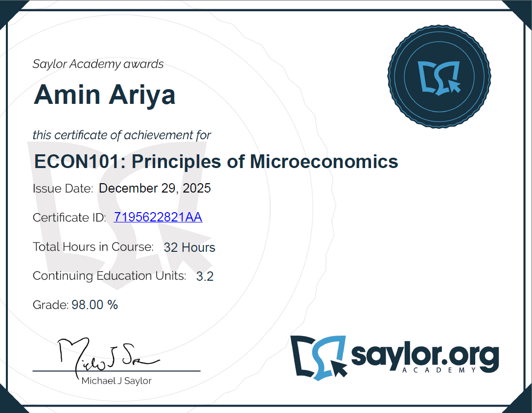 Principles of Microeconomics