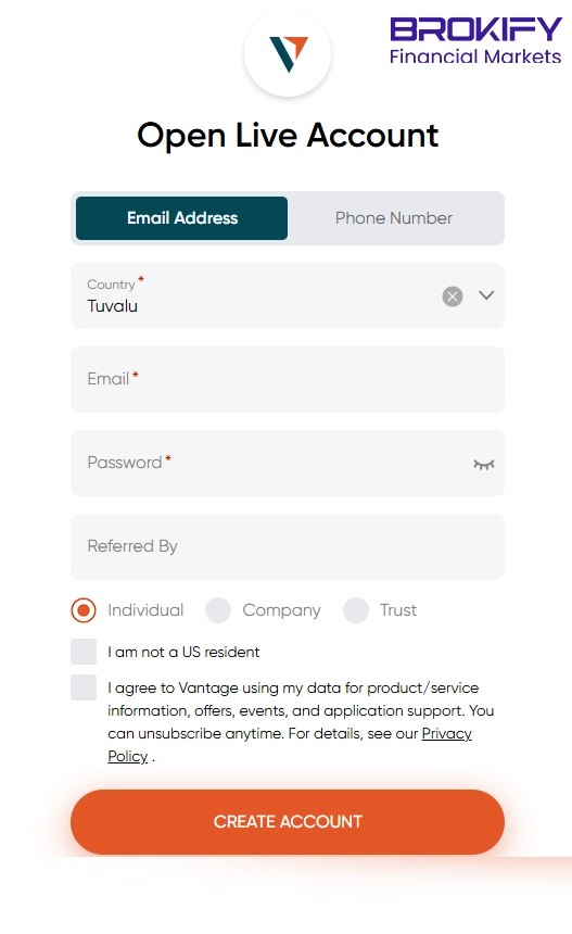 ثبت نام در بروکر ونتیج