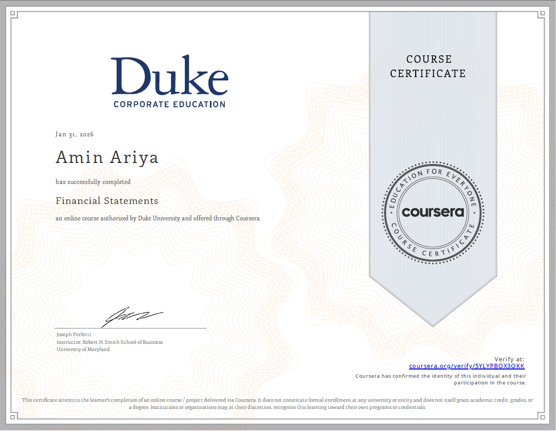 Financial Statements