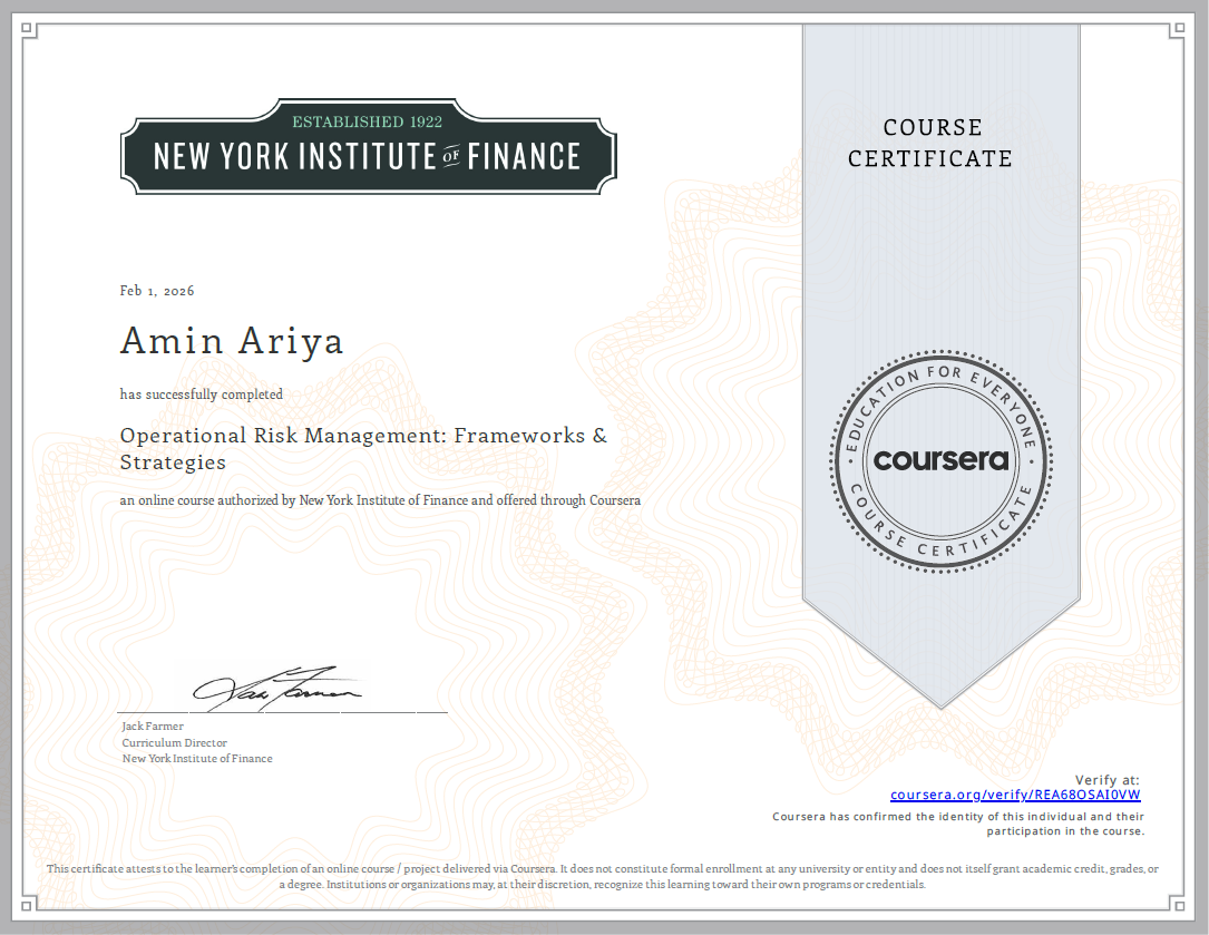 Operational Risk Management Frameworks & Strategies